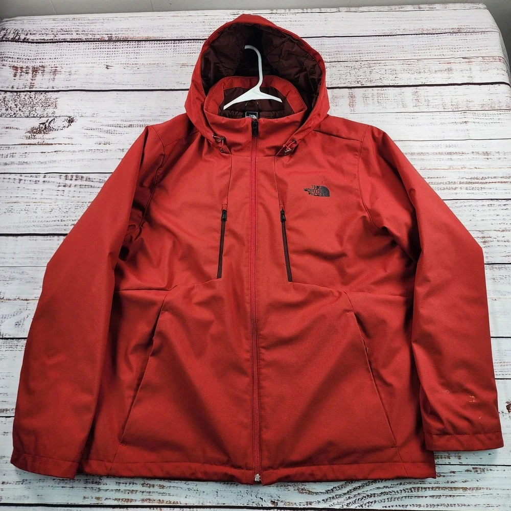 The North Face Apex Elevation Jacket Mens XL Red Insulated Hooded‎ Softshell XL